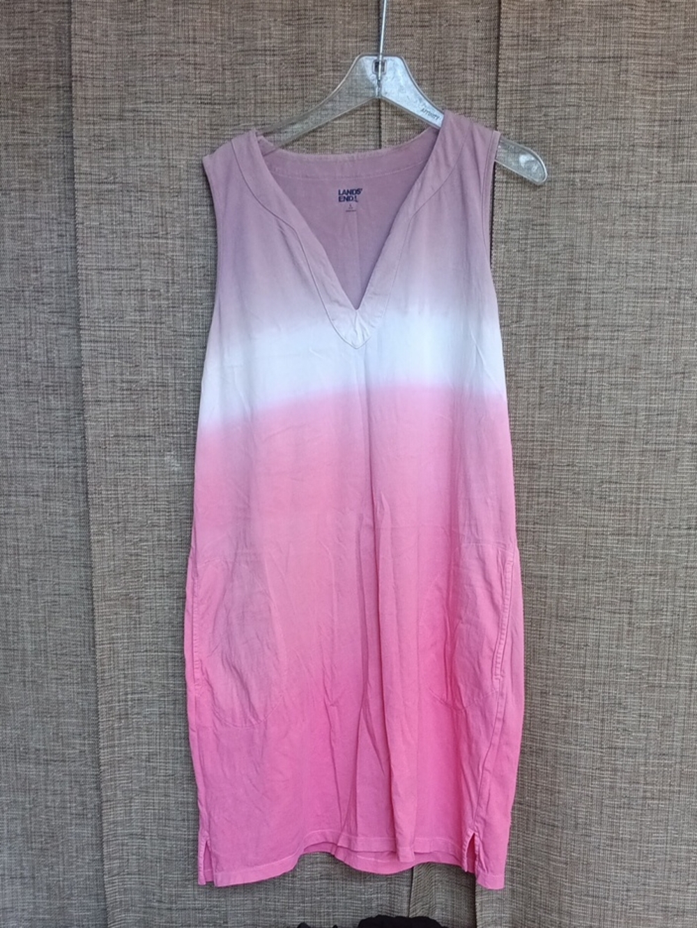 Lands End Cotton Ombre Dress